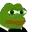 animated pepe frog with eyes popping out due to seeing boobs