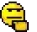 animated pixelated yellow cartoon smiley face thinking deeply